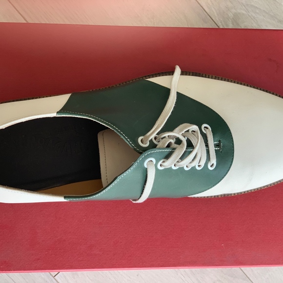Salvatore Ferragamo Two Tone Leather Oxford Derby